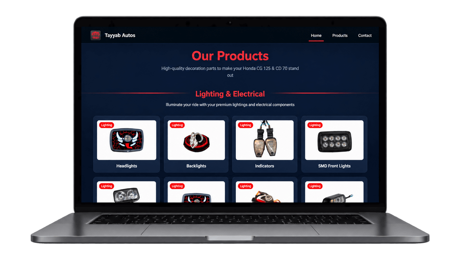 Tayyab Autos - Modern Automotive Business Website